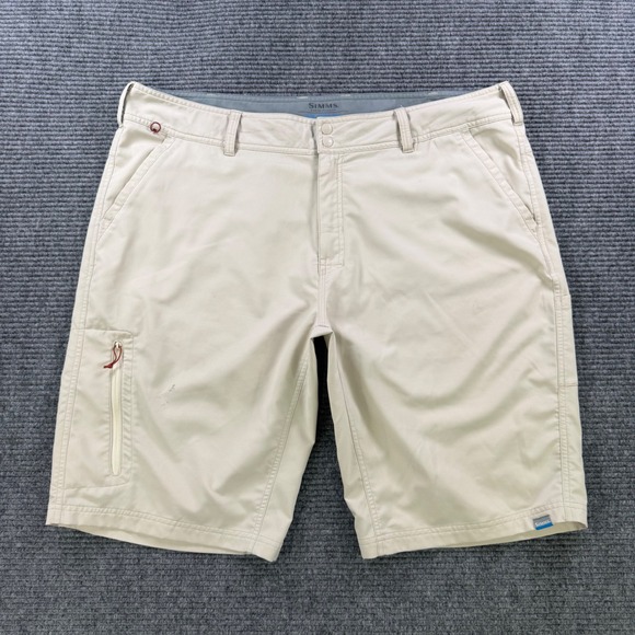 Simms Other - Simms SolarFlex Fishing Short Men 40 Tan Beige Cargo Technical Mesh Outdoor Fish